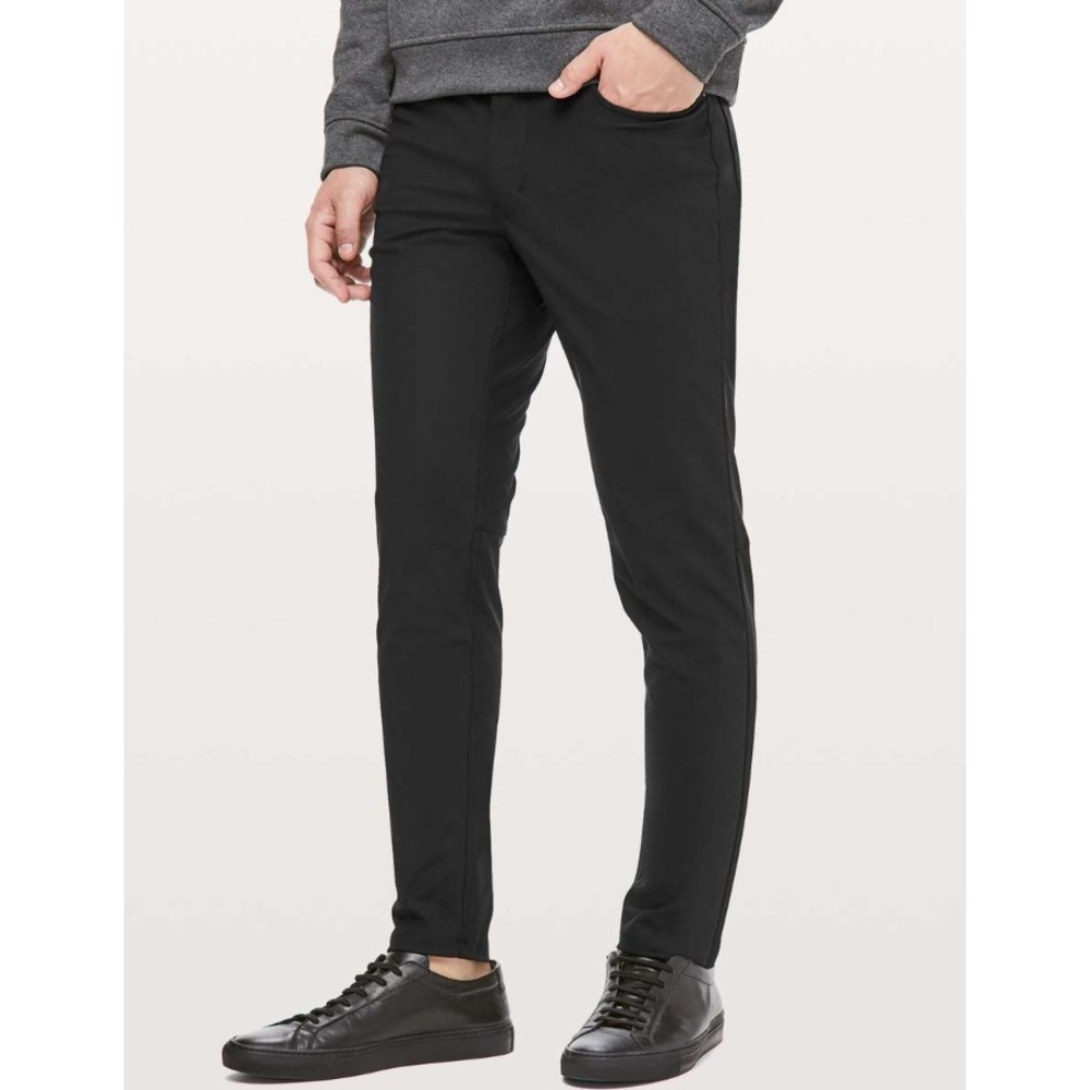 Lululemon ABC Slim-Fit 5 Pocket Pant Warpstreme Black 29x33 Smart-Casual EUC